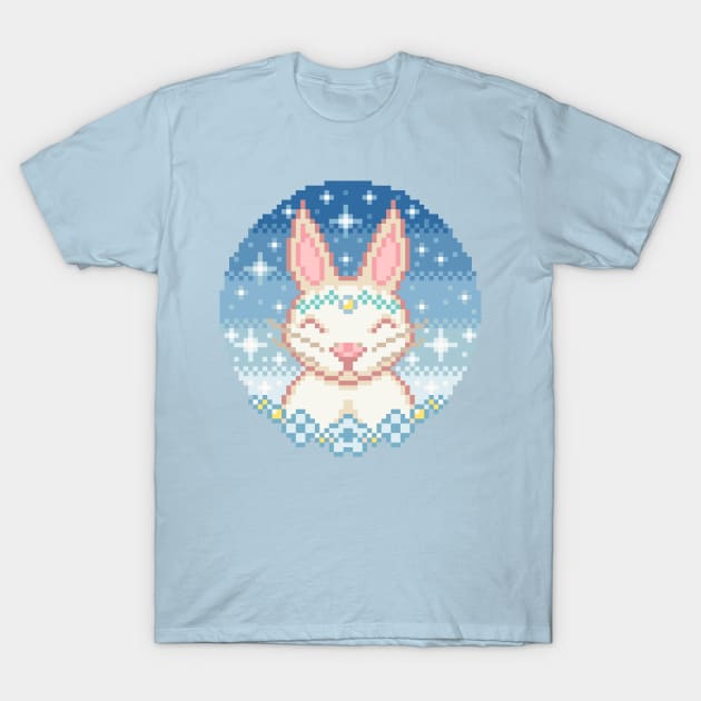 Kawaii bunny pixel art T-Shirt by AlleenasPixels